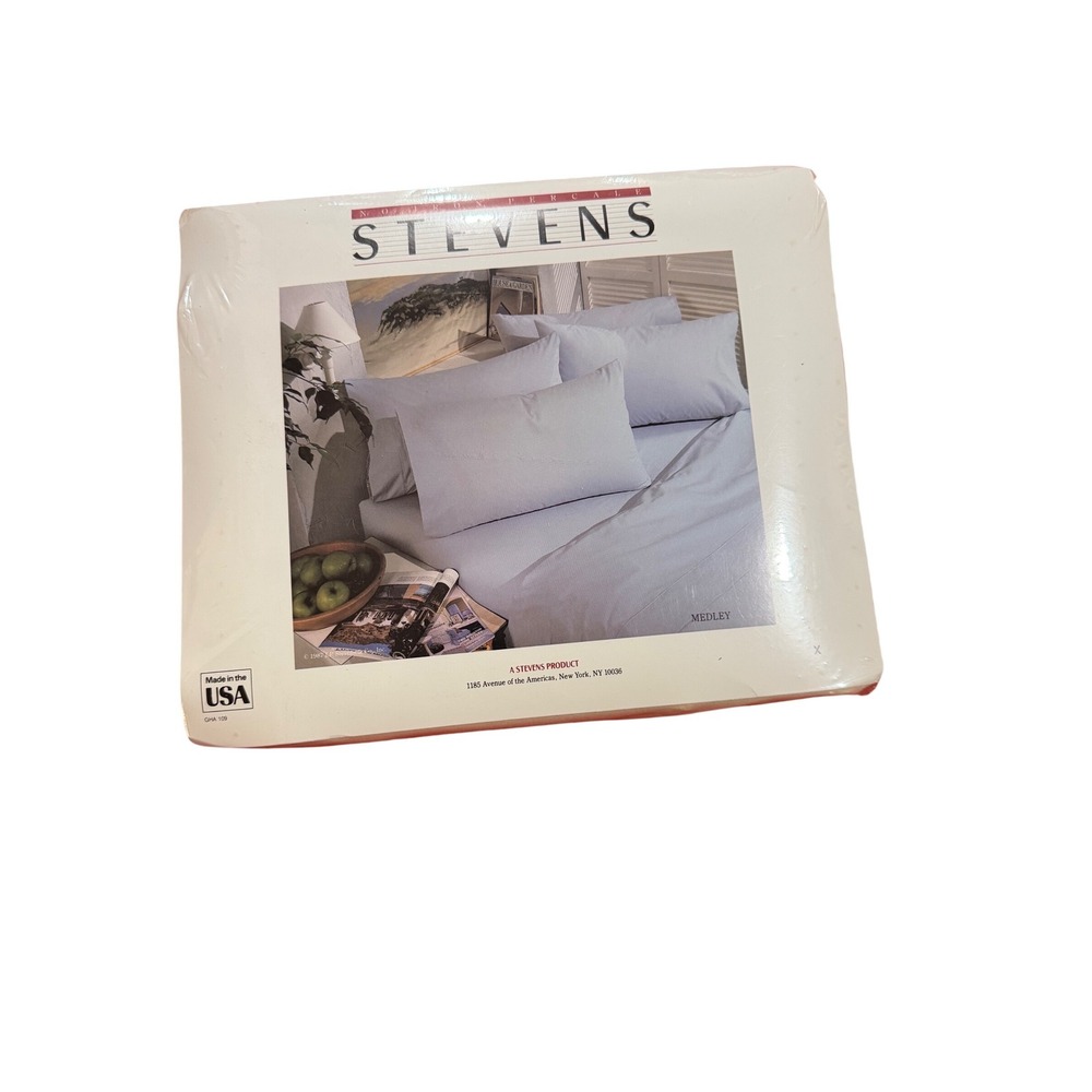 Stevens Vintage Twin Fitted Sheet Indian Sand No Iron Percale 180 TC Made in USA